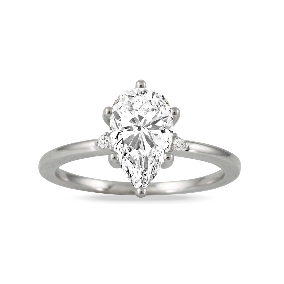 Little Bird Bridal 18K White Gold Diamond Semi-mount Ring