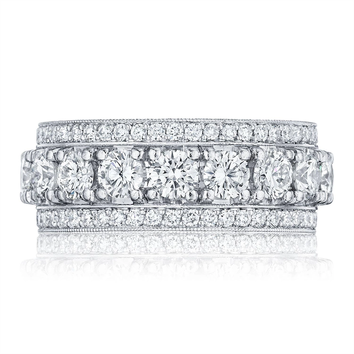 Tacori RoyalT 18K White Gold Diamond Band