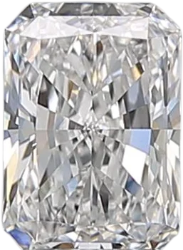 0.51 Carat E VVS1 Radiant Natural Diamond