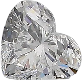 0.52 Carat D VVS2 Heart Natural Diamond