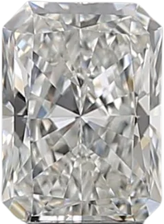 0.53 Carat F VVS2 Radiant Natural Diamond