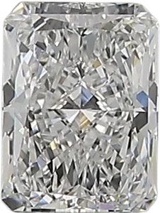 0.54 Carat D VVS1 Radiant Natural Diamond