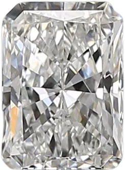 0.54 Carat F VVS1 Radiant Natural Diamond