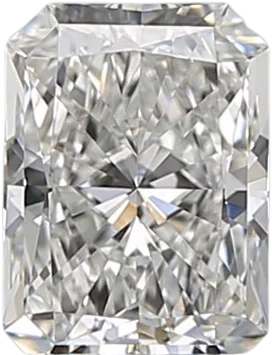 0.71 Carat F VVS1 Radiant Natural Diamond