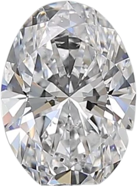 0.73 Carat D SI1 Oval Natural Diamond