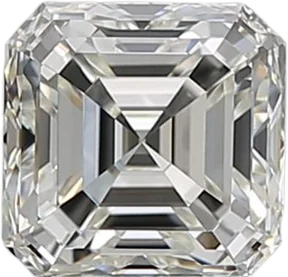 0.9 Carat J VVS1 Asscher Natural Diamond