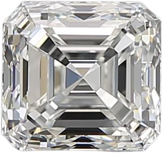 0.91 Carat G VVS1 Asscher Natural Diamond