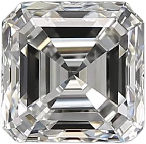 0.91 Carat H VVS1 Asscher Natural Diamond