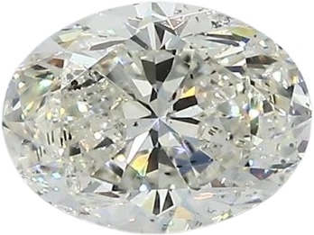 1 Carat J SI2 Oval Natural Diamond