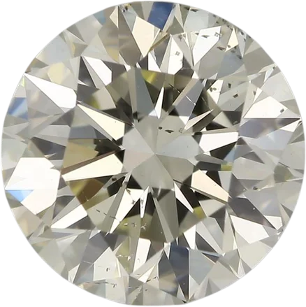 1.51 Carat O-P SI1 Round Natural Diamond