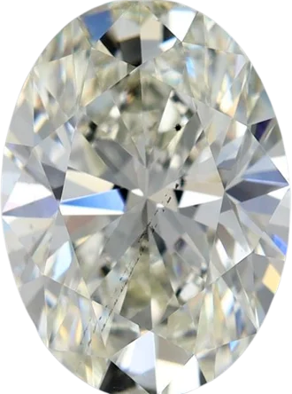 1.52 Carat K SI1 Oval Natural Diamond