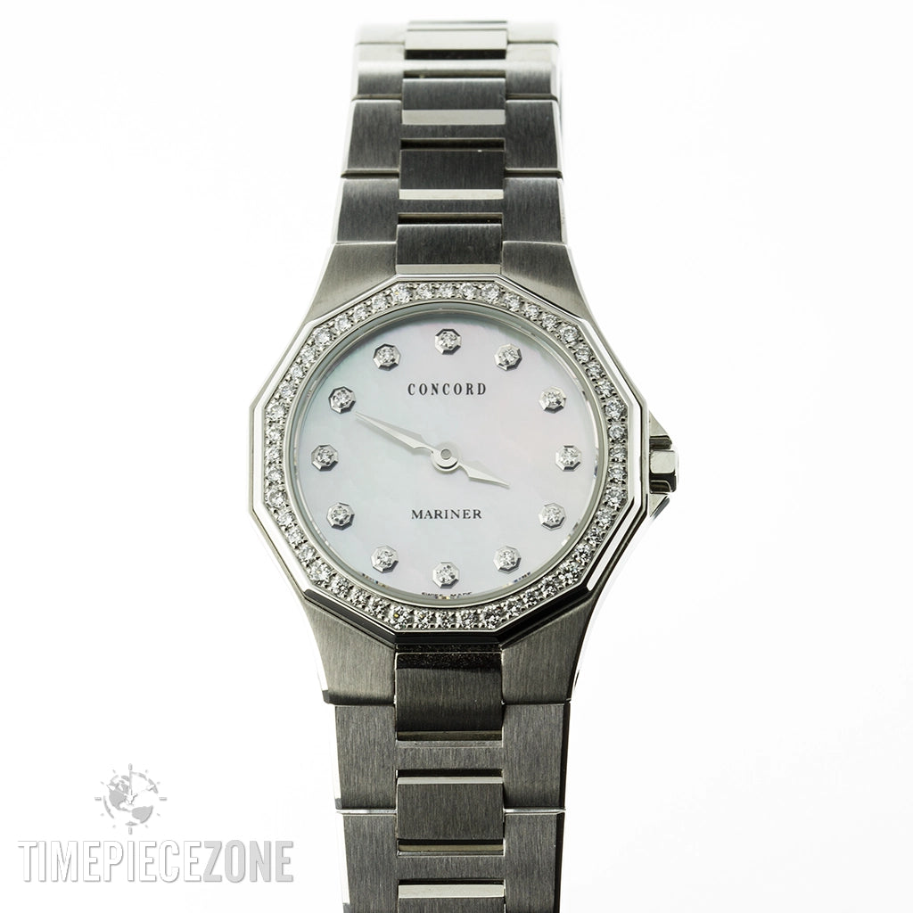 Concord Mariner Watch MOP Dial Diamonds 26mm Quartz (FINAL SALE)