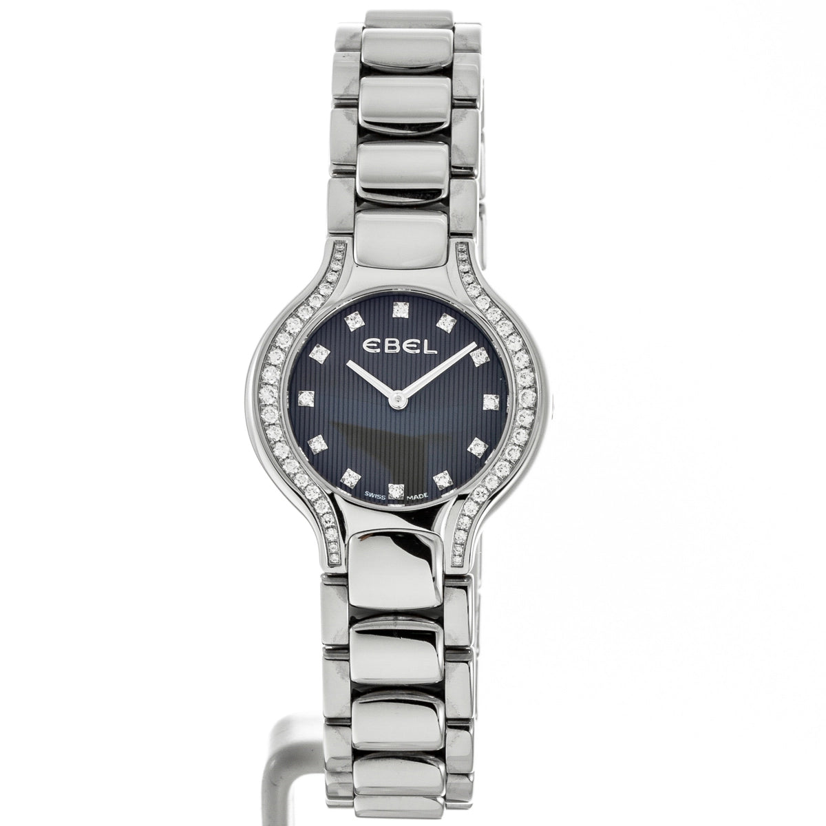 Ebel Beluga Round Mini Watch Grey Dial Diamonds 44 Quartz (FINAL SALE)