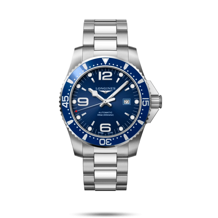 Longines Hydroconquest Watch Stainless Steel Blue Dial 44mm Automatic