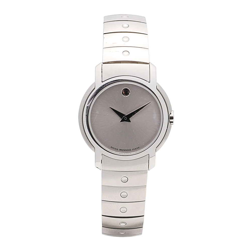 Movado Sports Edition SE Watch Stainless Steel Silver Dial 27mm Quartz (FINAL SALE)