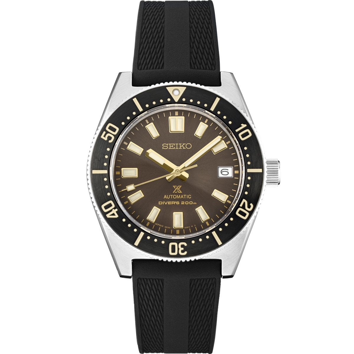 Seiko Prospex Diver Black Dial Black Rubber 40mm Automatic