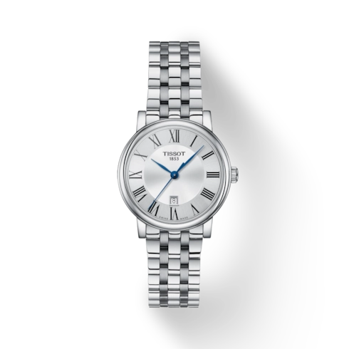 Tissot Carson Premium Lady Silver Roman Dial 30mm Quartz