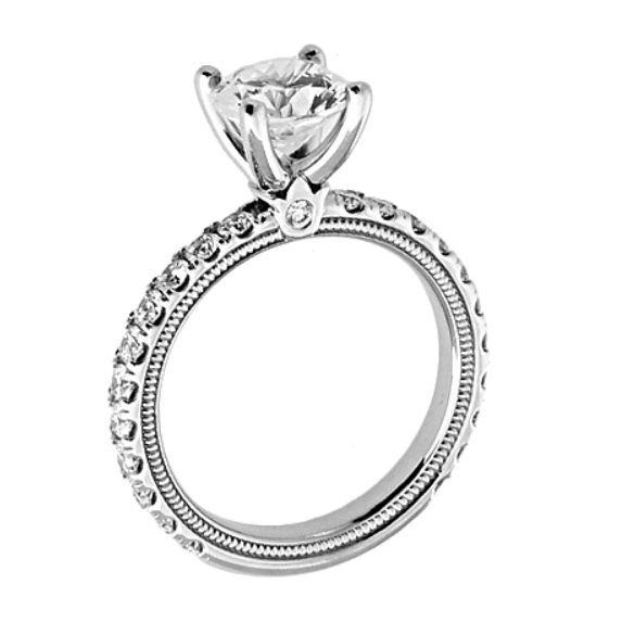 Verragio Tradition 14K White Gold Engagement Ring